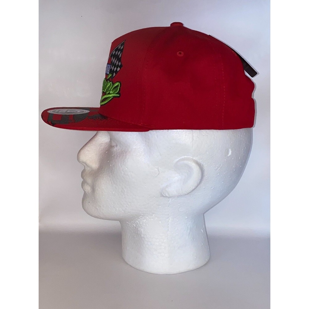 Top Level Daytona Racing Snapback Red Cap - Picture 2 of 8